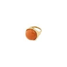 Pilgrim SENSE ring guldbelagt/agat