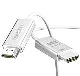 GeoHN G 10K 8K fiberoptisk HDMI 2.1-kabel, 48 Gbps 8K60Hz superflexibel eARC HDR10 HDCP 2.2&2.3 Dolby HDR, kompatibel med Blu-ray/Roku TV/PS5/HDTV/SoundBar (2M)