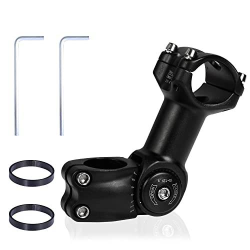 Yizhet cykel justerbar stam 31,8 mm ±60 ° justerbar mountainbike styre stjälk 110 mm cykelstyre förlängare cykel gaffel förlängare för mountainbike, mountainbike, MTB, BMX, cykling