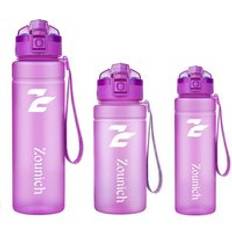 Resflaskor läcksäker plastkokare 700ml bpa gratis sport vattenflaskor protein shaker utomhus tritan plast drinkflaska - Lila