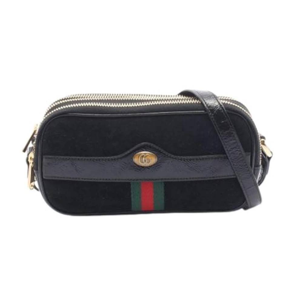 Gucci Vintage Pre-owned Vintage Skuldertaske - Vintage - Dame - Sort - ONE SIZE - Uld