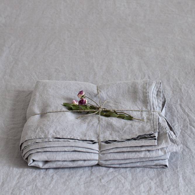Lagen Vasket Hør - Light Grey - Linen Tales - 280x290.