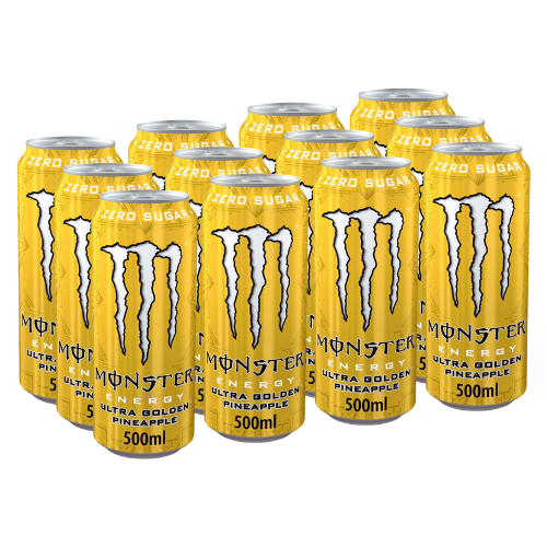 Monster Energy - Ultra Golden Pineapple 500ml - 12-pack