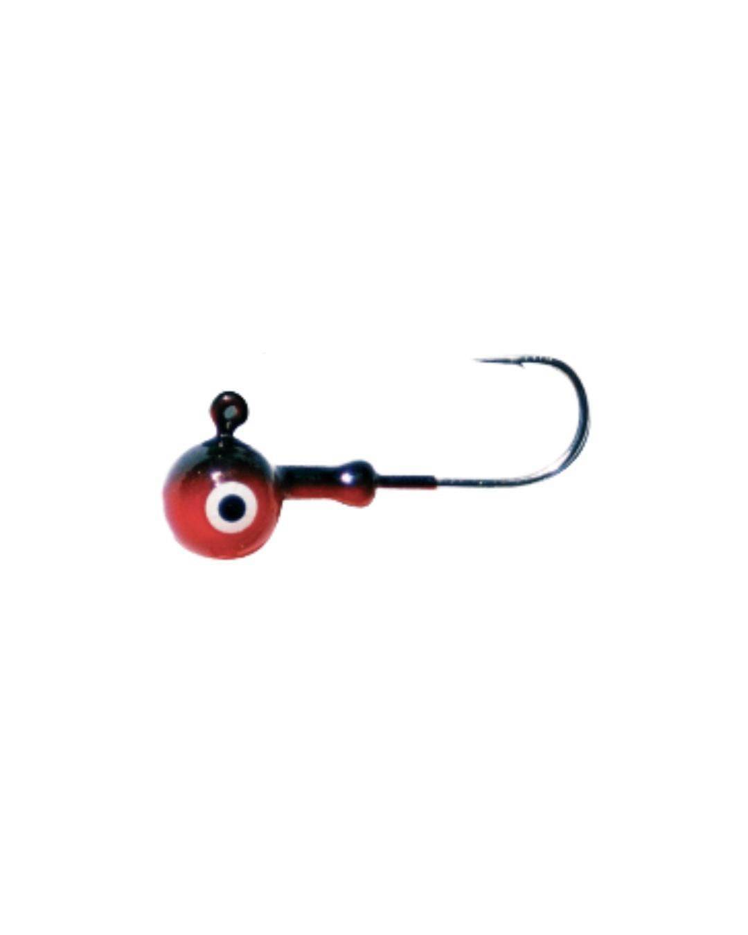 Stoxdal Curly Jogghuvud 10-Pack Svart/Röd - 10g - Krok Stl. 1/0
