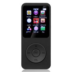 Portable 1.8inch Mp3 Mp4 Player Music Players Sports Bluetooth E-book Speaker Student Walkman Players Fm Radio For Windows Xp svart