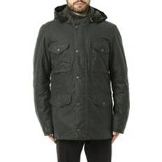 Barbour Winter Sapper Wax Jacket - Vinterjacka - Herr Sage / Greenloch Tartan S