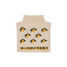 Konges Sløjd Belou Stickad Halsvärmare Lemon  Lemon 5-8 Y  Beige  5-8 år  unisex