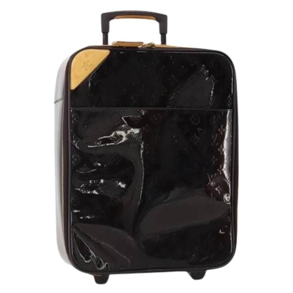 Louis Vuitton Vintage Pre-owned Patent Leather Suitcase - Vintage - Dame - Sort - ONE SIZE - Læder