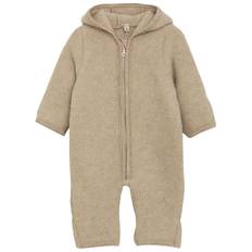 Huttelihut Køredragt - Uldfleece - Camel Melange m. Ører - Huttelihut - 4 år (104) - Køredragt