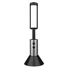 Gvvsjgdbis Multifunktionell LED-campinglykta för utomhusbruk, 2-i-1 ficklampa/ficklampa, justerbar stolpe, lämplig för utomhusbruk
