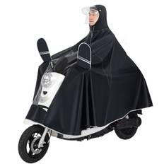 Cykelregn Poncho med reflekterende stribe, cykel, motorcykel, scooter MultiColor 7XL