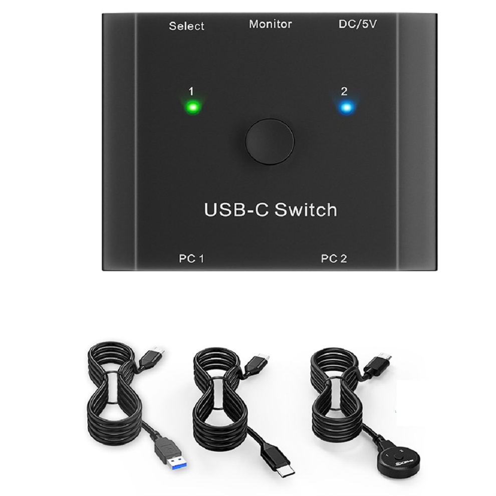 8K USB C KVM-switch, USB 3.1 Type-C-splitter