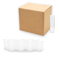 3 cl plastik shotglas 100x klar genanvendelige