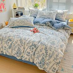 TEMU -border Hot -style Small Floral Quilt Cover Set, 1 Single Quilt Cover + 2 Pillowcases, Comfortable And Breathable, Machine Washable, No Fading Or Deformation