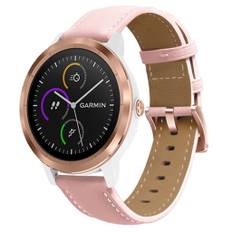 Garmin Forerunner 265S / 255S / Venu 2S Urrem i Læder - Lysreød