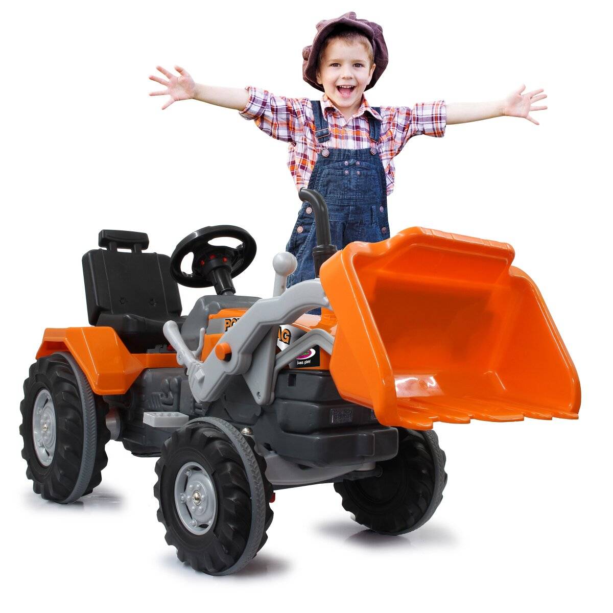 JAMARA Pedaltraktor Big Wheel orange Default Title