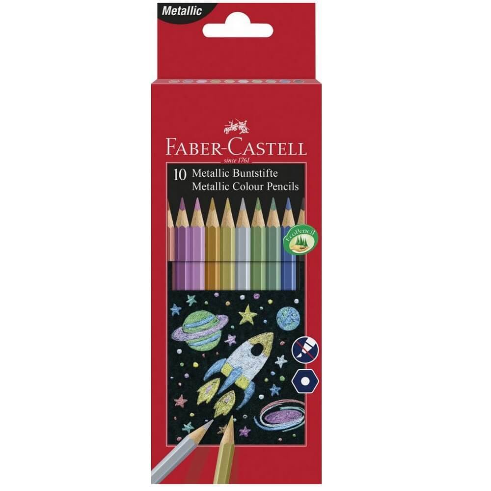 Faber Castell Farveblyanter Metallisk - 10 Stk