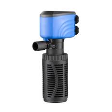 Fisketankfilter, Lydløs intern akvariefilter, Rent vand, Luftpumpe, Lav bølger (4W-450L/H, Sort)