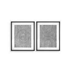 Cedar Grooves - Svart / Transparent (B: 84 x H: 104 x D: 6 cm)