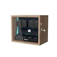 XTELARY Watch Winder Automatisk klockhållare för 4/6/8/12 klockor med extra förvaring för klockor, Le-dk144 Luxus
