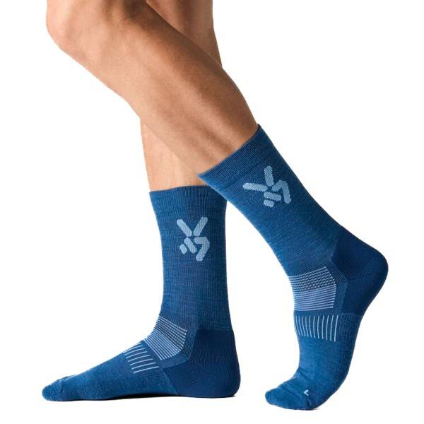 Seger Glide Wool Ski Socks - Navy/Blue - Str 34/36