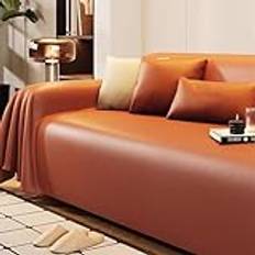 Sofföverdrag 4 3 2 1-sits, repskydd för katter, sofföverdrag, vattentätt sofföverdrag mot repor katt hundar, möbelskydd, sofföverdrag för soffa, repor katt (orange, 180 x 300 cm)