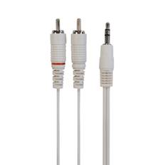 Sinox One mini jack til phono kabel. 3m. Hvid