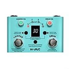 Drum Looper Pedal, för M-Vave Guitar Effect Pedal V2 Drum Looper 30 Drums 11 Minute Recording Time Tuner Multi Effect Pedal