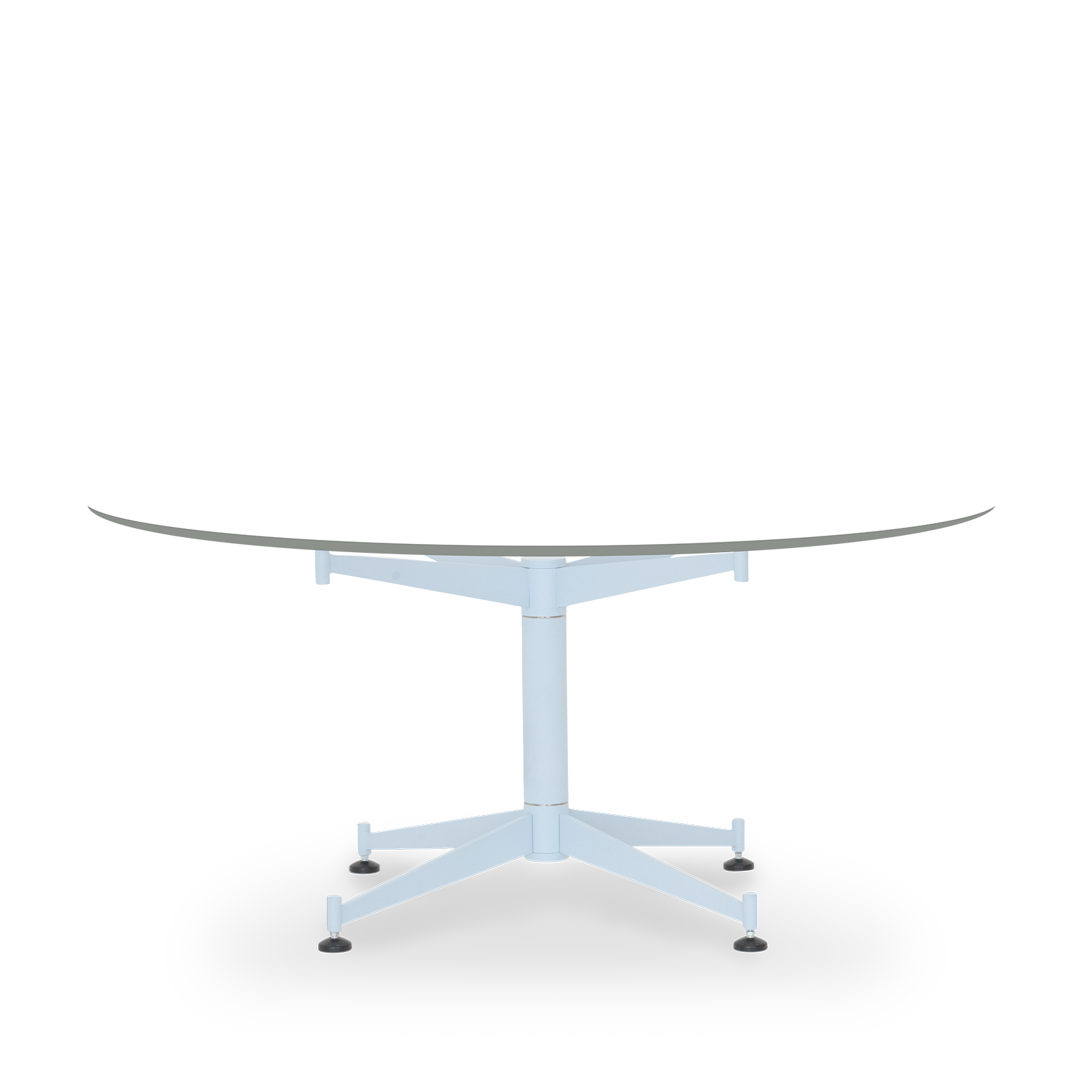 Star Table / Laminate B2B - 73-75 / Ø160 Laminate / Soft white Light cyan