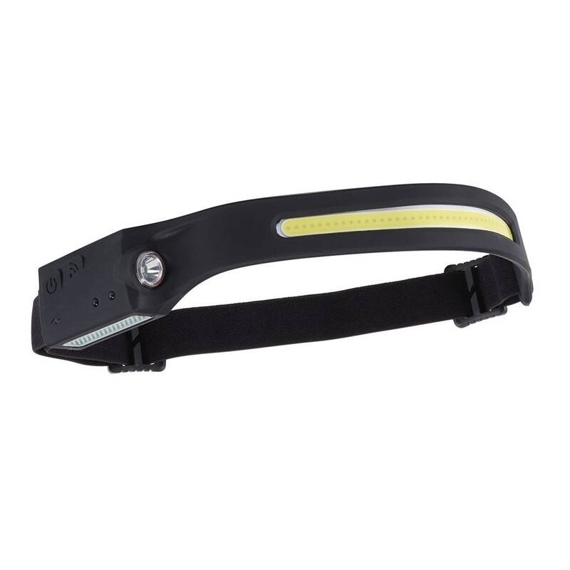 Draper 2 i 1 Hovedlygte COB LED Genopladbar med Bølgesensor - 3W