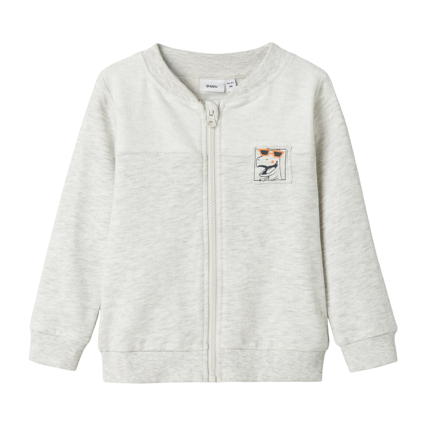 Guppy Helmer Børne Cardigan - Light Grey Melange - 116