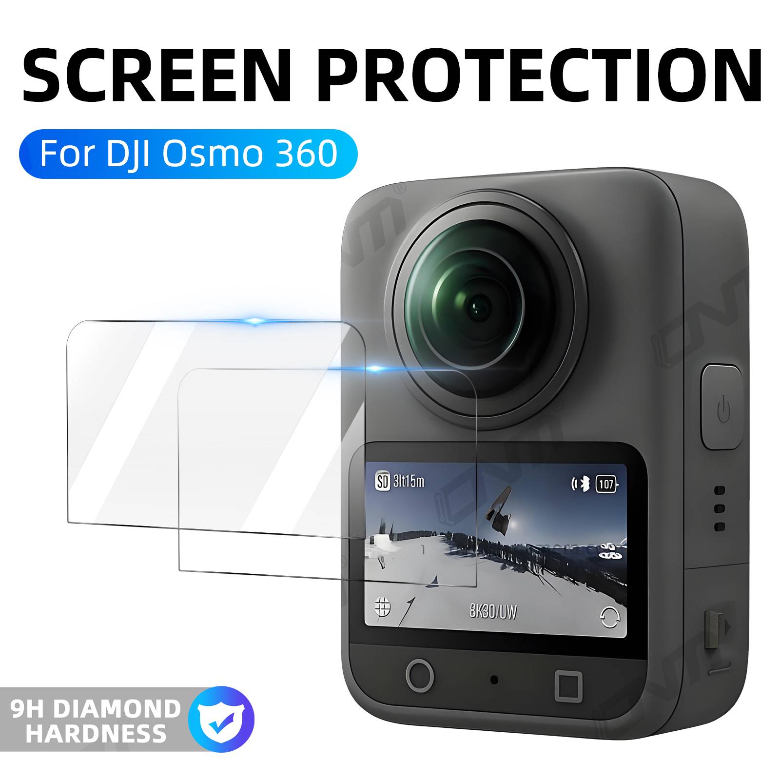 Tempered Glass Screen Protector, HD Anti-Scratch Protective Film for DJI Osmo 360 Camera Display