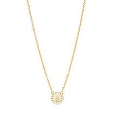 Lund Marguerit Collier i forgyldt Sølv - Marguerit 11 mm - 42 og 45 cm