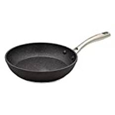 WECOOK! Ecochef stekpanna smidd aluminium 30 cm, induktion, non-stick QUANTANIUM miljövänlig 3 lager PFOA-fri, 4 mm tjock, lämplig för alla kök, spis, glaskeramik, gas, diskmaskin