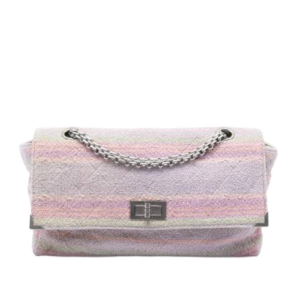 Chanel Vintage Pre-owned Quilted Tweed Crossbody - Vintage - Dame - Flerfarvet - ONE SIZE - Tweed