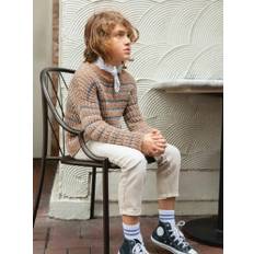 "SEBBE SWEATER JUNIOR" stickad i Mandarin Petit och Line 2405-3