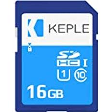 Keple 16GB 16 GB SD-kort | SD-minneskort kompatibelt med Sony Cyber-Shot DSC-H90, DSC-HX300, DSC-HX50V, DSC-HX90V DSLR-kamera | 16 GB GB G UHS-1 U1 Class 10 SDHC-kort