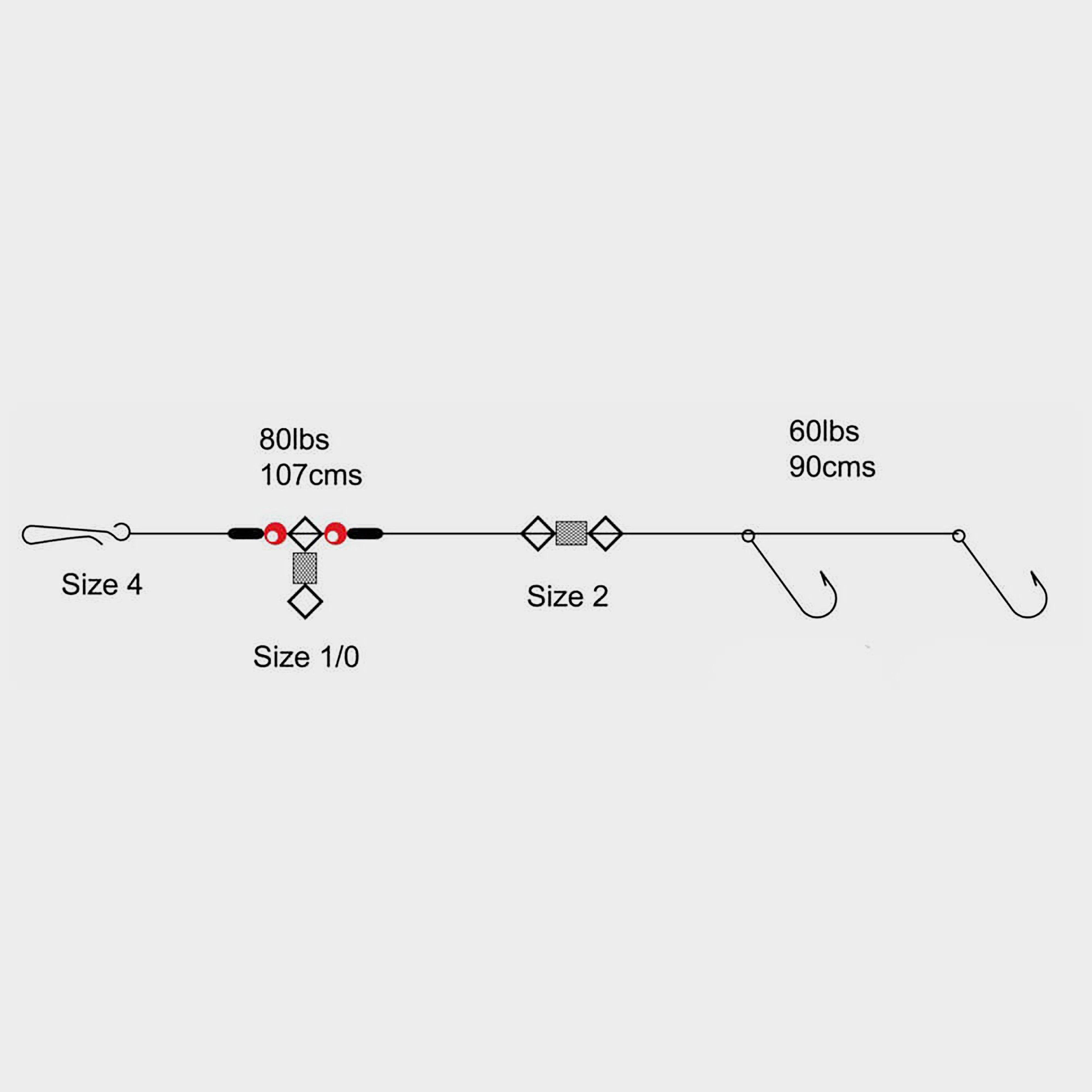 Tronix Pulley Pennel Rig (Size 5/0), Silver