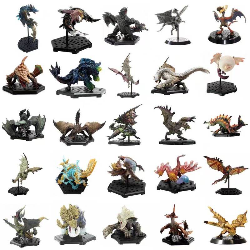 In Stock Monster Hunter World Iceborne Figure Pvc Models Hot Dragon Basarios Nergigante Tigrex Action Figuredecoration Toy Model
