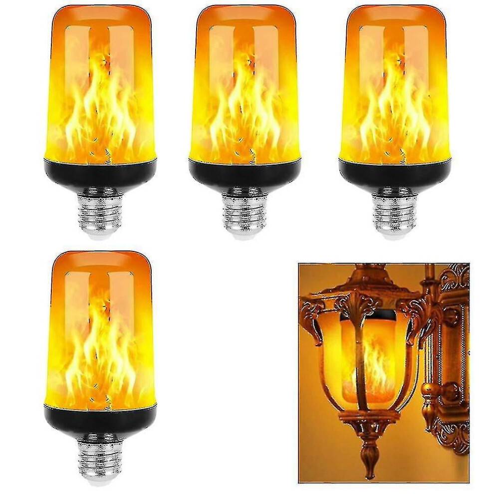 LED-flampære E27 med dekorativ flammeeffekt