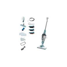 Black & Decker Damprenser BLACK+DECKER steam-mop BHSM1610DSM - steam cleaner - stick/handheld - white/aqua