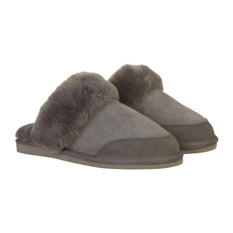 New Zealand Wool Boots open slipper - Grå - Str. 38