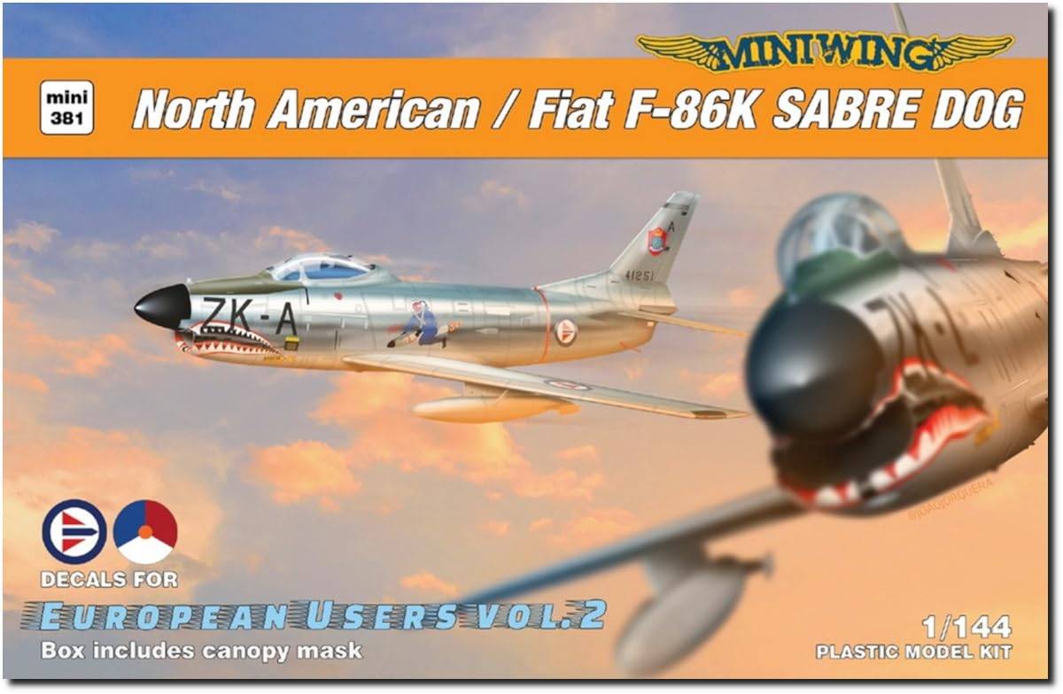 Miniwing 1/144 F-86K Sabre Dog Norge/Nederländerna Plastmodell MWG144381 (Flygplan)