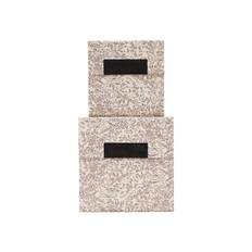 Opbevaringskasser - House Doctor - Blossom - Beige/Brun - Sæt m/2