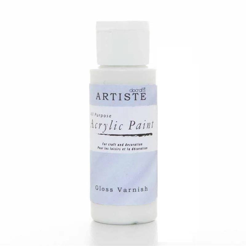 Docrafts Artiste Acrylic Paint - Gloss Varnish (59 ml)