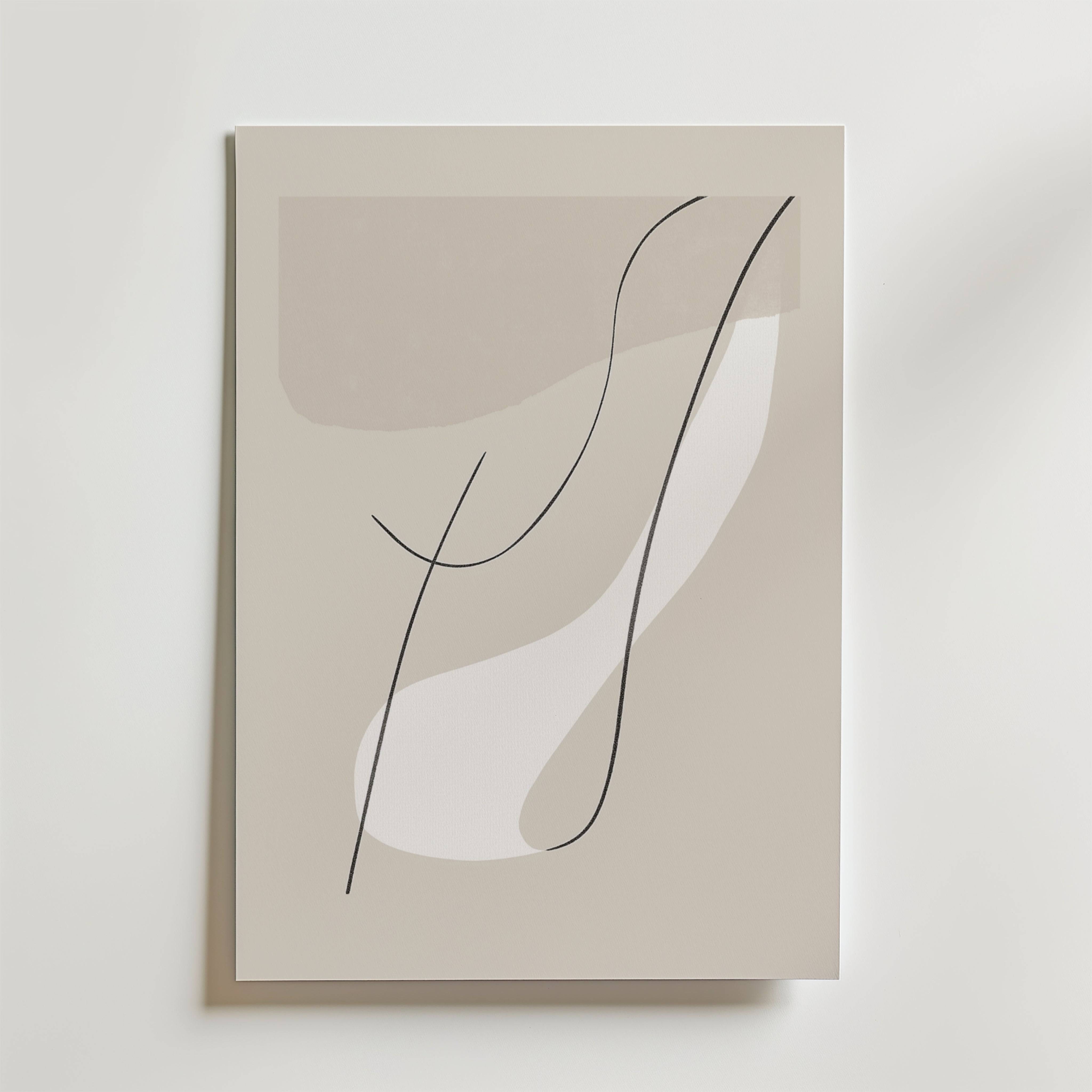 Abstract Lines No.2 Poster - Premium Canvas 21x30 cm