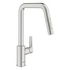 Grohe QuickFix Start Küchenarmatur mit Ausziehbrause, supersteel