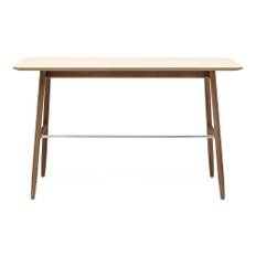 Massproductions - Icha - Desk, Walnut Stained Beech, Desktop Linoleum 4157 Pearl - Skriveborde - Chris Martin - Beige - Træ/Plast