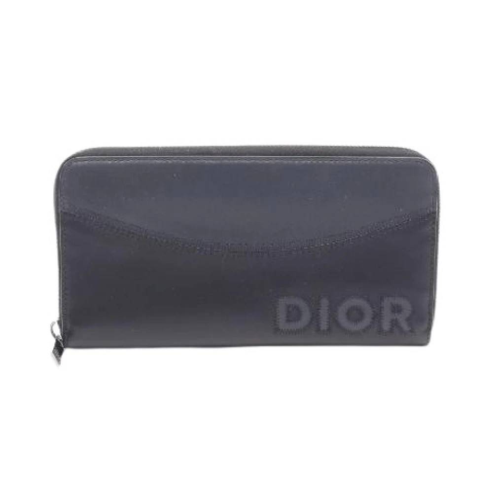 Dior Vintage - Pre-owned Läder Lång Plånbok med Dragkedja Vintage - Herr - ONE Size - Läder