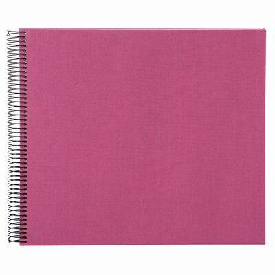 goldbuch Spiral album Bella Vista without window 35x30 40 white pages  fuchsia